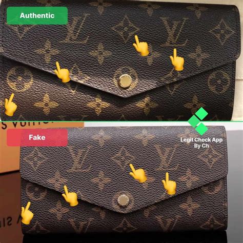 how do you know if a lv wallet is real|how to detect a wallet.